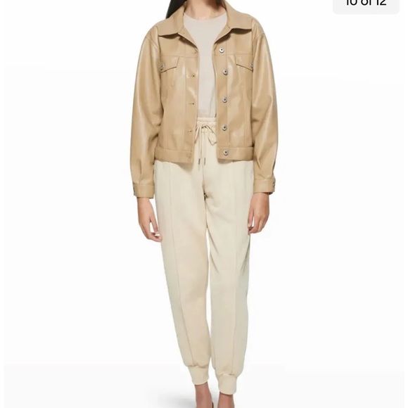 JONATHAN SIMKHAI Sand DUNE Niya Organic Cozy Lounge Seam Terry Track Jogger Pant - Picture 9 of 11